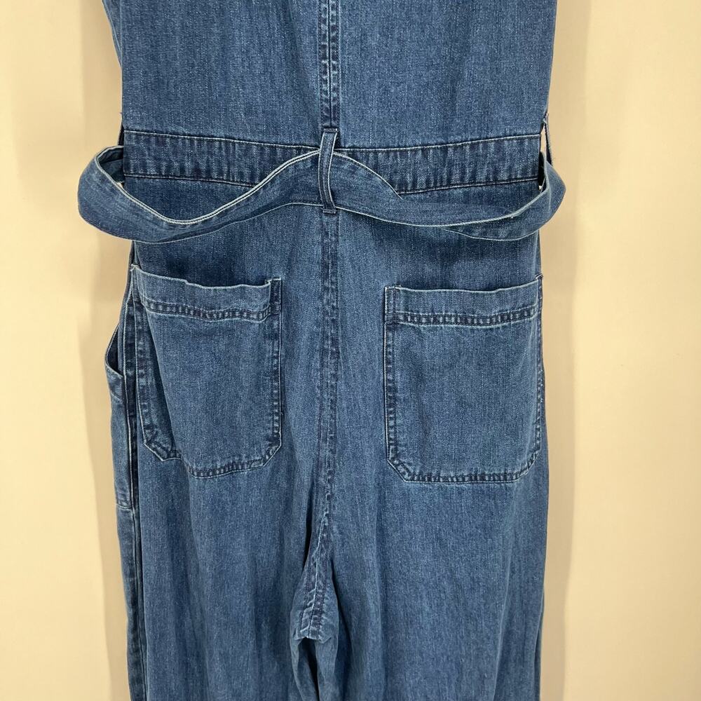 Rachel Comey X Target Denim Sleeveless Jumpsuit Women's Size 14 Blue 100% Cotton - Picture 4 of 11